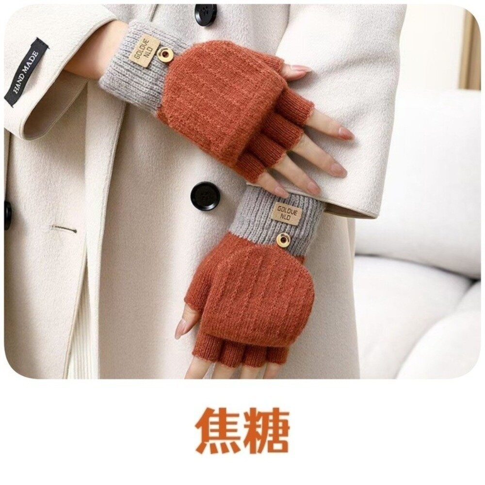 【實體店+發票】羊駝絨翻蓋兩用手套 保暖手套 防風 防寒 GOLOVEJOY 輕巧 送禮-規格圖9