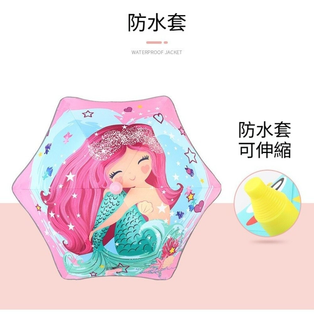 【實體店+發票】圓角反光防水套兒童雨傘 圓角防戳兒童雨傘 兒童雨傘 晴雨傘 冰淇淋 禮物 送禮 送禮-細節圖7