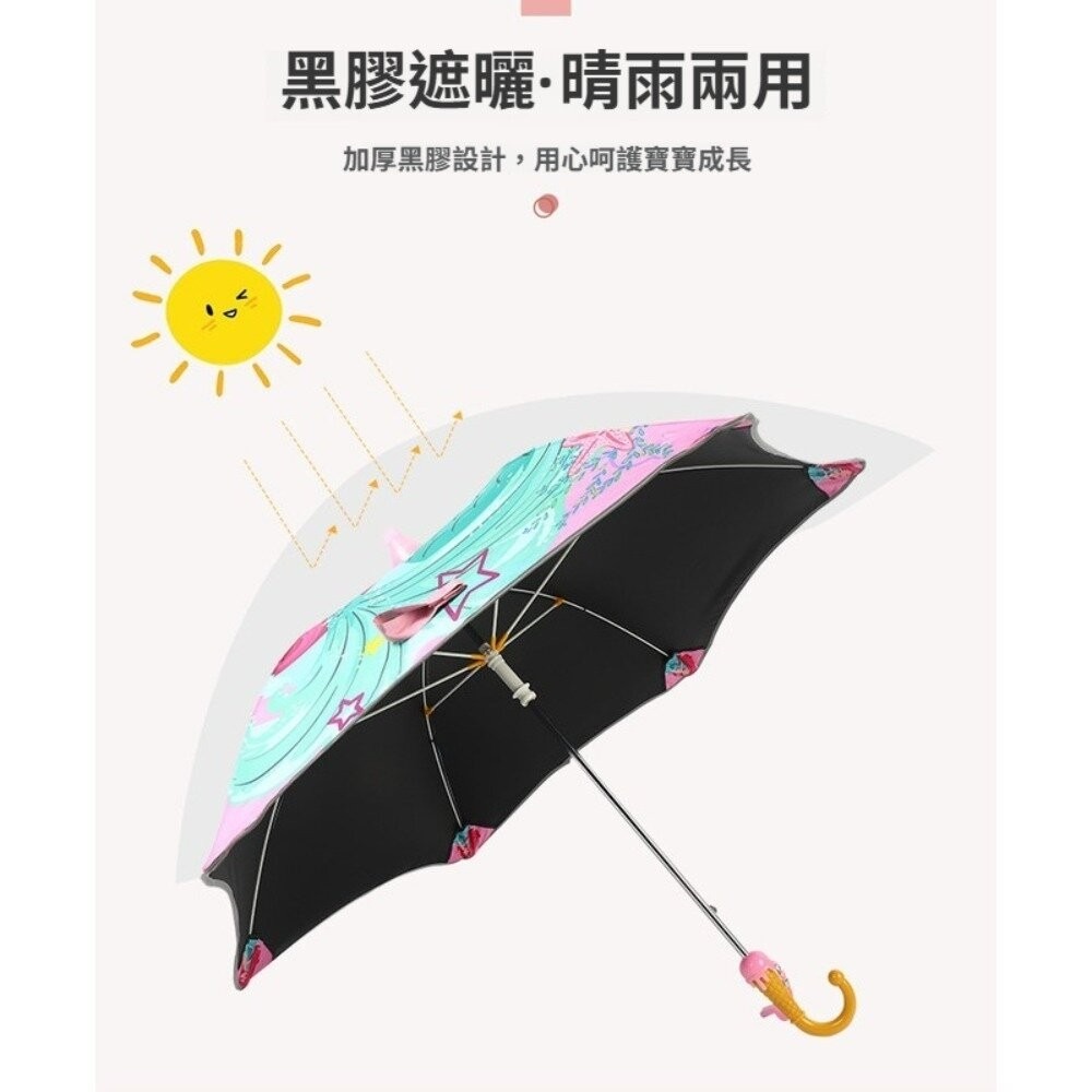【台北士林*店面】圓角反光防水套兒童雨傘 圓角防戳兒童雨傘 兒童雨傘 晴雨傘 冰淇淋 禮物 送禮 送禮-細節圖2