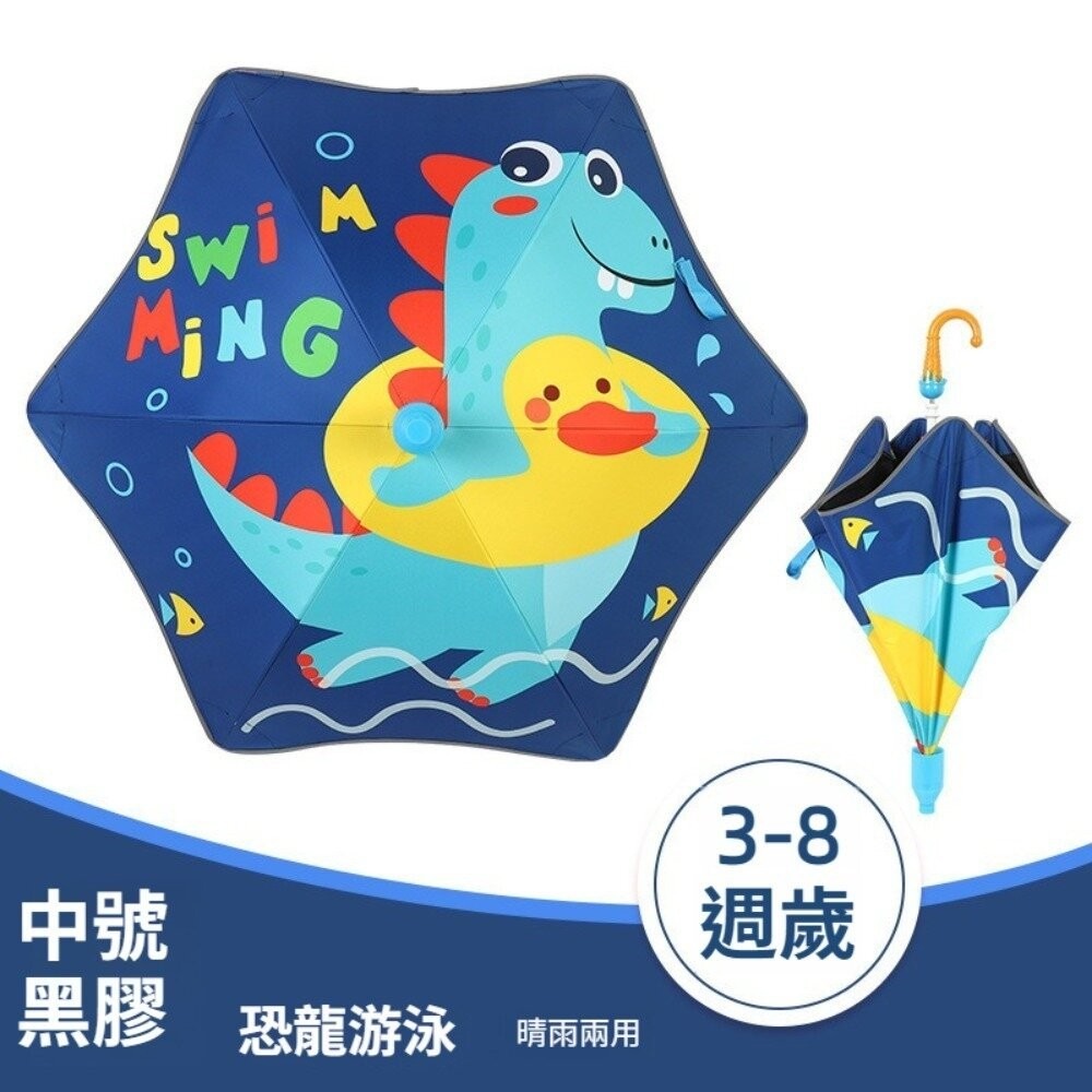 【台北士林*店面】圓角反光防水套兒童雨傘 圓角防戳兒童雨傘 兒童雨傘 晴雨傘 冰淇淋 禮物 送禮 送禮-規格圖9