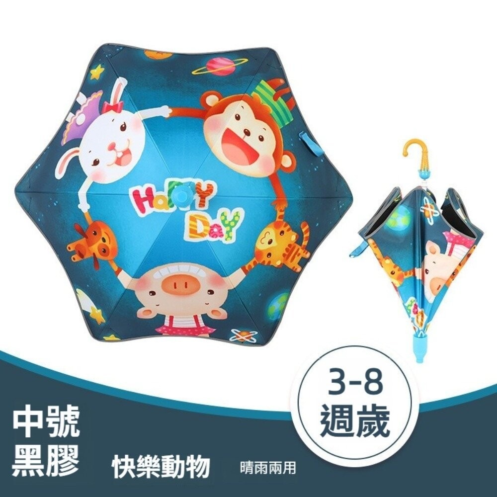 【台北士林*店面】圓角反光防水套兒童雨傘 圓角防戳兒童雨傘 兒童雨傘 晴雨傘 冰淇淋 禮物 送禮 送禮-規格圖9