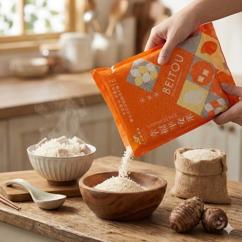 【實體店+發票】稀有北投關渡芋頭香米 台北在地最後稻田 北投農會關渡米 幸福平安米 台灣米 無農藥米 永續友善 送禮-細節圖4