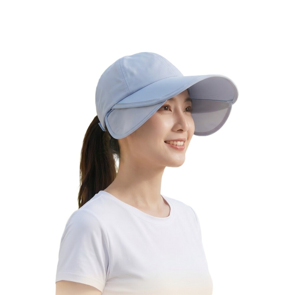 【台北士林*店面】伸縮擋光大帽檐遮陽帽 全臉防曬遮陽帽 戶外運動 防曬帽 夏季 遮陽帽 防曬 透氣 送禮-規格圖11