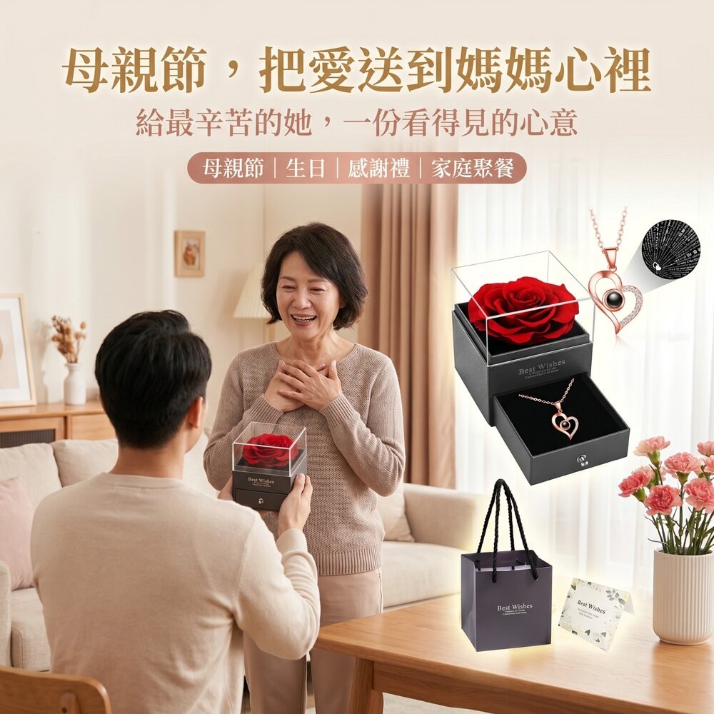 【台北士林*店面】我愛你投影石精緻項鍊禮盒 心形投影項鍊 情人節禮物 我愛你多語言 玫瑰金項鍊 浪漫禮盒 生日禮物 紀念-細節圖3