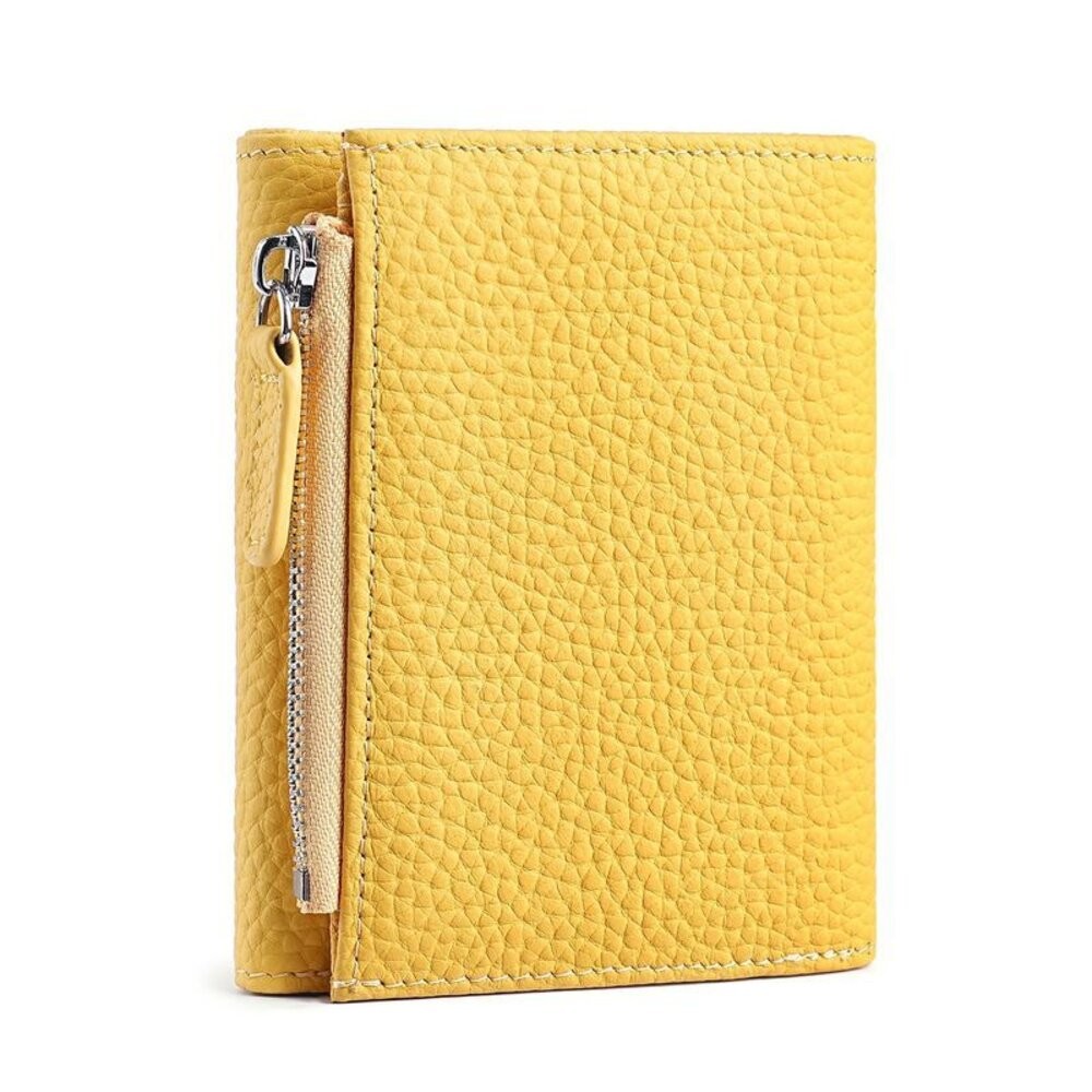 【台北士林*店面】防盜刷真皮三折錢包 日式真皮三折短夾 RFID防盜牛皮卡夾 男女通用輕薄拉鍊零錢包 送禮-規格圖9
