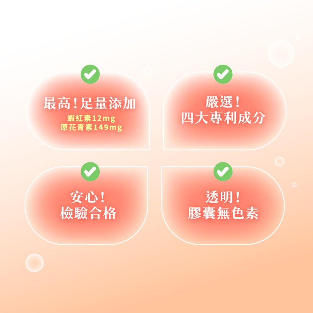 【台北士林*店面】【益菓保】四合一紅藻萃取蝦紅素魚油EX 30顆/盒 蝦紅素葡萄籽 膠囊 保健食品 晶亮水潤 日常照護-細節圖3
