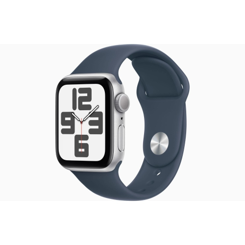 【福利品】Apple Watch SE2 40mm 銀色風暴藍錶帶S/M