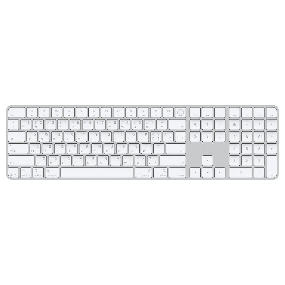 含 Touch ID 和數字鍵盤的巧控鍵盤，適用於配備 Apple 晶片的 Mac 機型(USB–C) - 中文(注音)-細節圖3