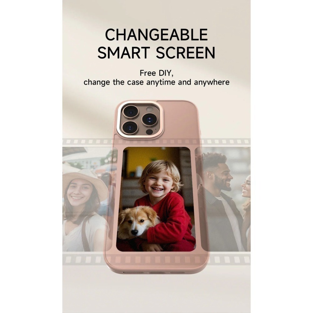 【衝量優惠】現貨NFC智能投影手機殼-四色彩墨 多色可挑 適用iPhone13-16型號 無電傳輸 圖片投影 色彩逼真-細節圖5