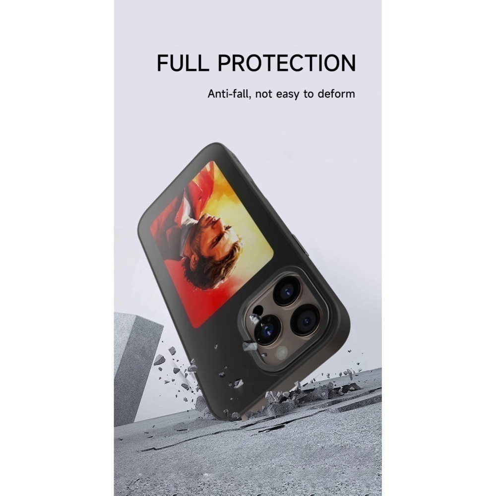 【衝量優惠】現貨NFC智能投影手機殼-四色彩墨 多色可挑 適用iPhone13-16型號 無電傳輸 圖片投影 色彩逼真-細節圖2