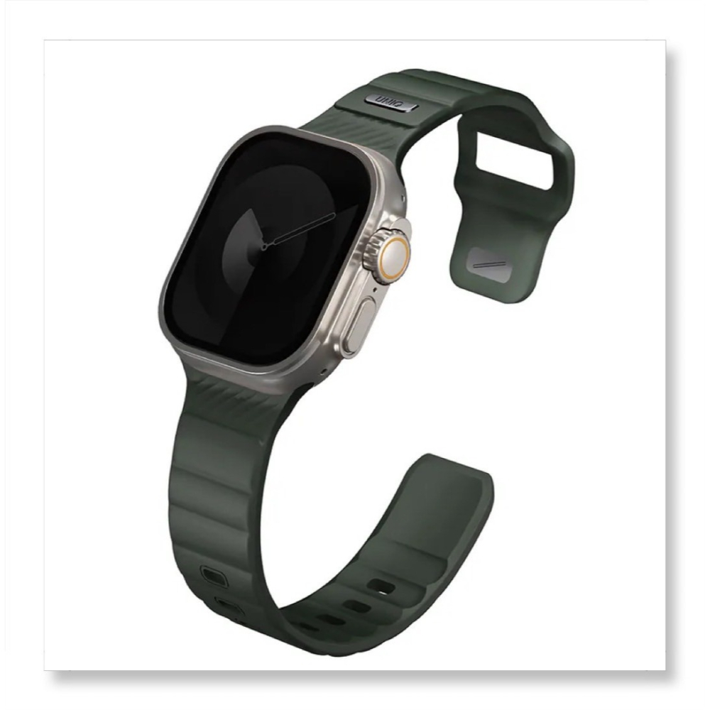 UNIQ Stride 防水FKM橡膠不鏽鋼高質感錶帶 for Apple Watch-細節圖5