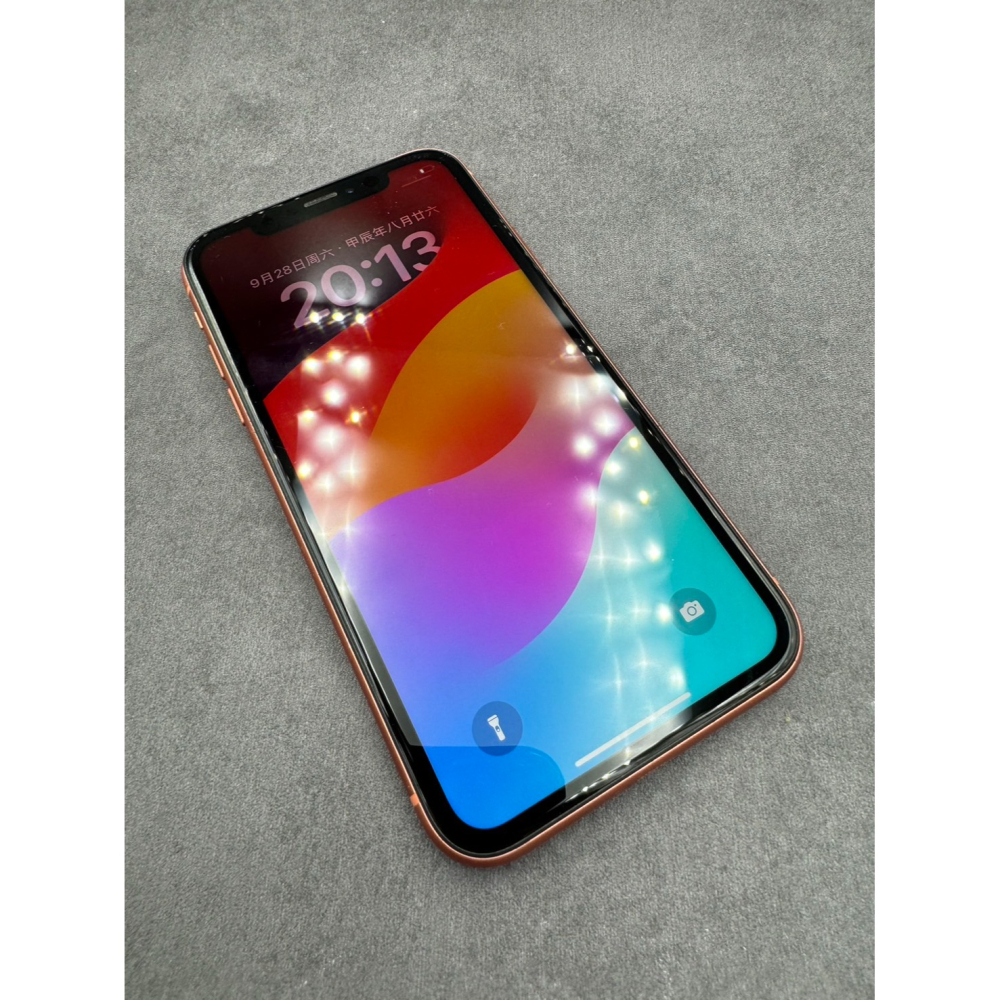 敬騰通訊_IPHONE XR 64G 橘 電池100% (1018) 無盒台中面交安全保證 ✔️零元取機/舊機貼換-細節圖2