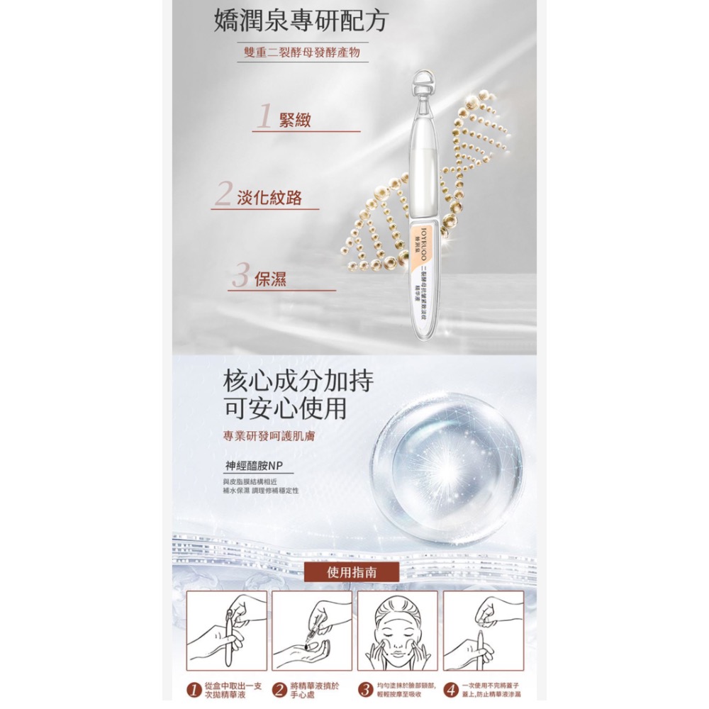 嬌潤泉 二裂酵母抗皺緊緻淡紋精華液1.5ml (30支/盒-細節圖5
