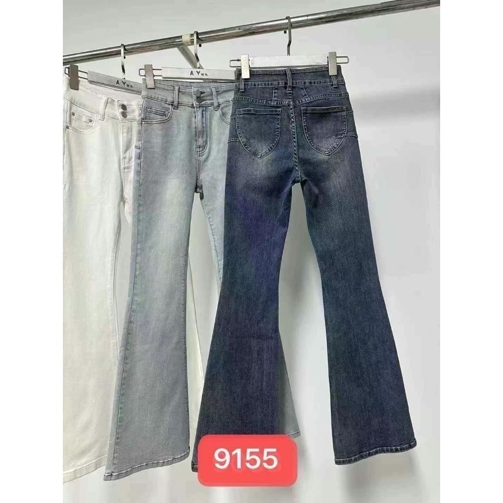 現貨｜韓系刷舊喇叭牛仔褲-細節圖6