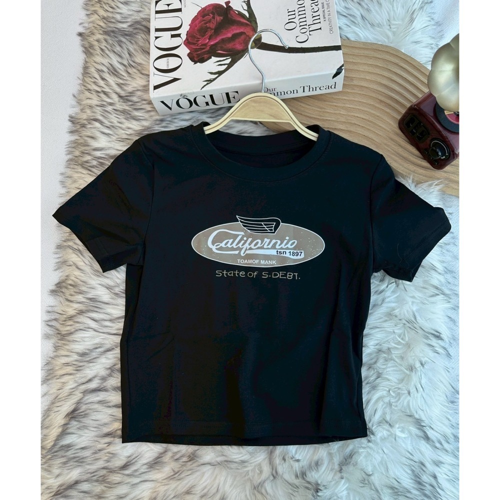 現貨｜夏季出清 短版字母T恤-細節圖4