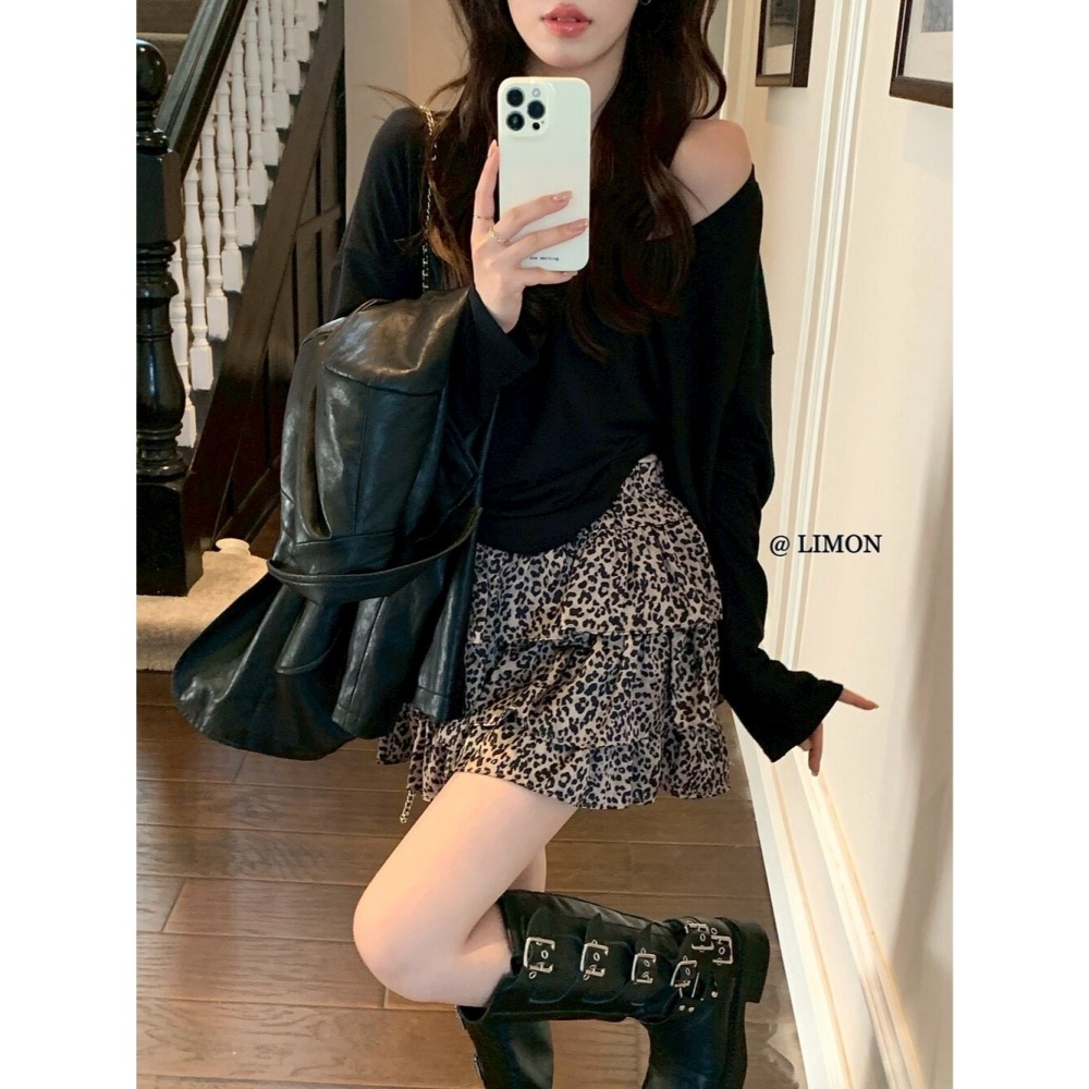 現貨｜ 豹紋蛋糕裙250924-細節圖2