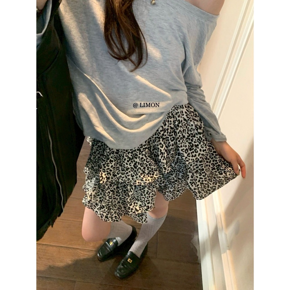 現貨｜ 豹紋蛋糕裙250924-細節圖3