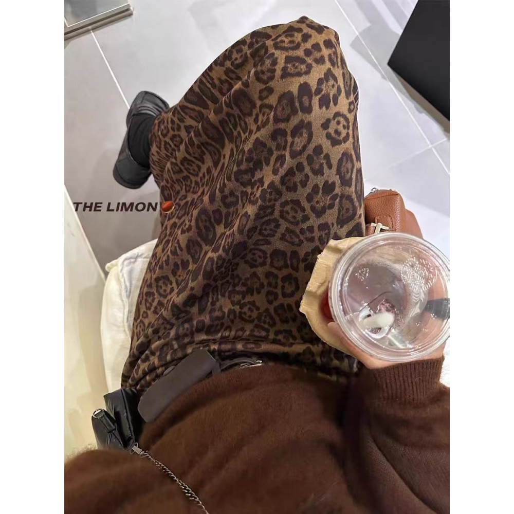 預購｜秋短款豹紋半裙長裙腰鬆緊251015-細節圖5