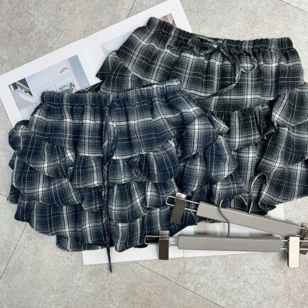 現貨｜格紋蛋糕裙251015-細節圖2