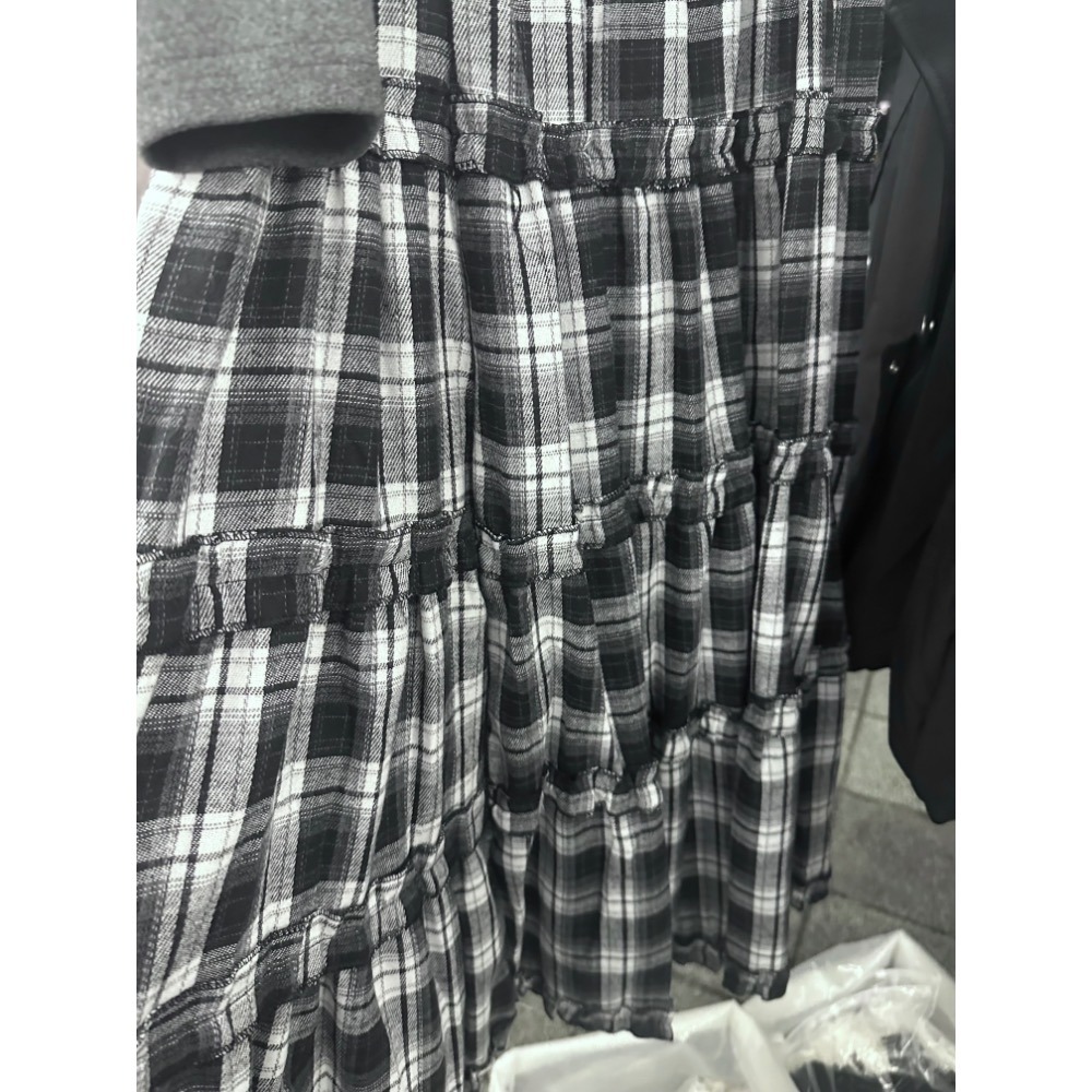 現貨｜ 復古格子蛋糕裙1101-細節圖3