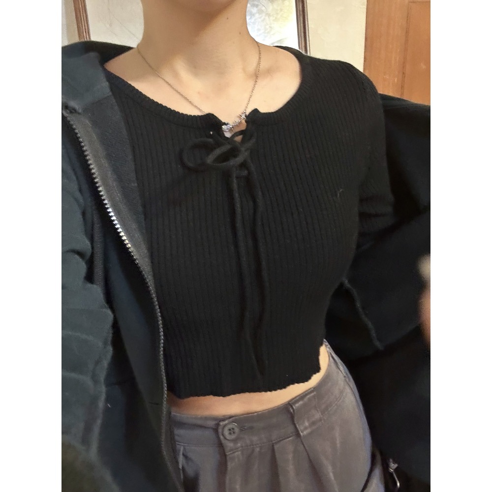 現貨｜mint坑條綁帶上衣1101-細節圖7