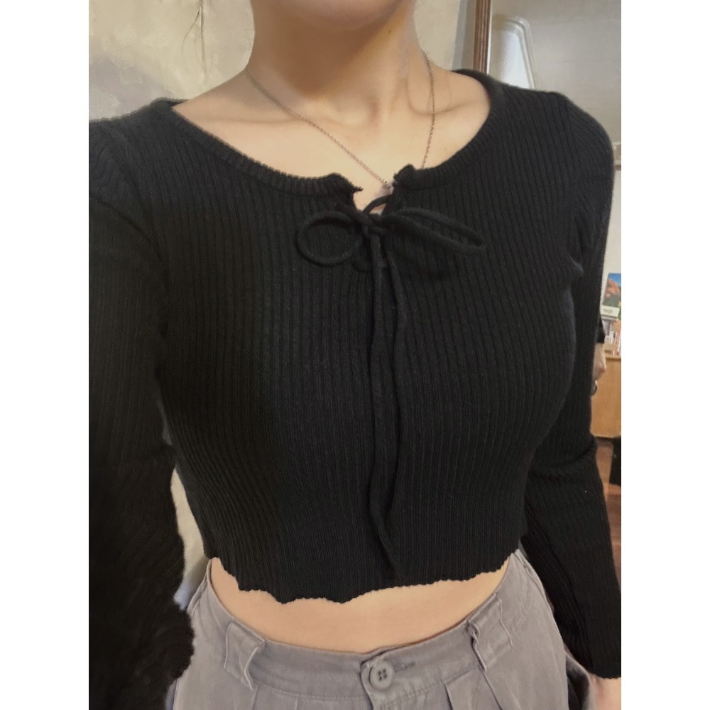 現貨｜mint坑條綁帶上衣1101-細節圖8