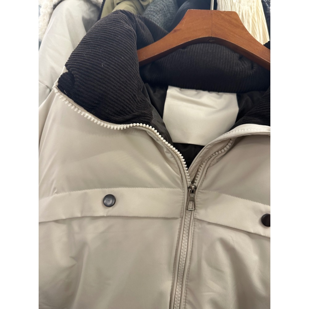 現貨｜燈芯絨拼接舖棉外套251101-細節圖2