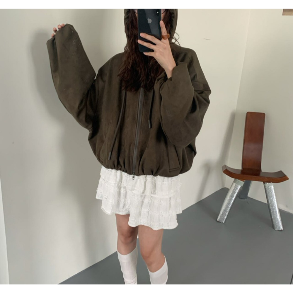 現貨｜ 甜美緹花料鬆緊蛋糕裙1107-細節圖2