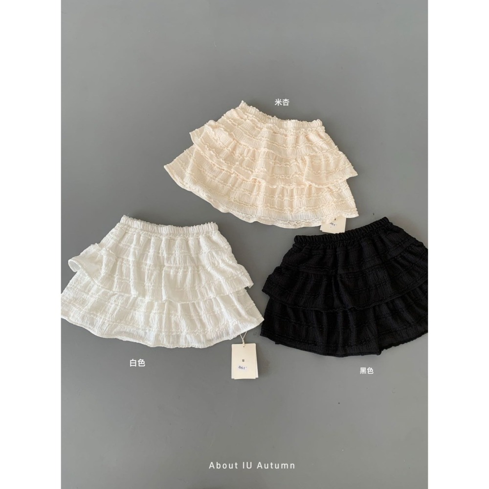 現貨｜ 甜美緹花料鬆緊蛋糕裙1107-細節圖3