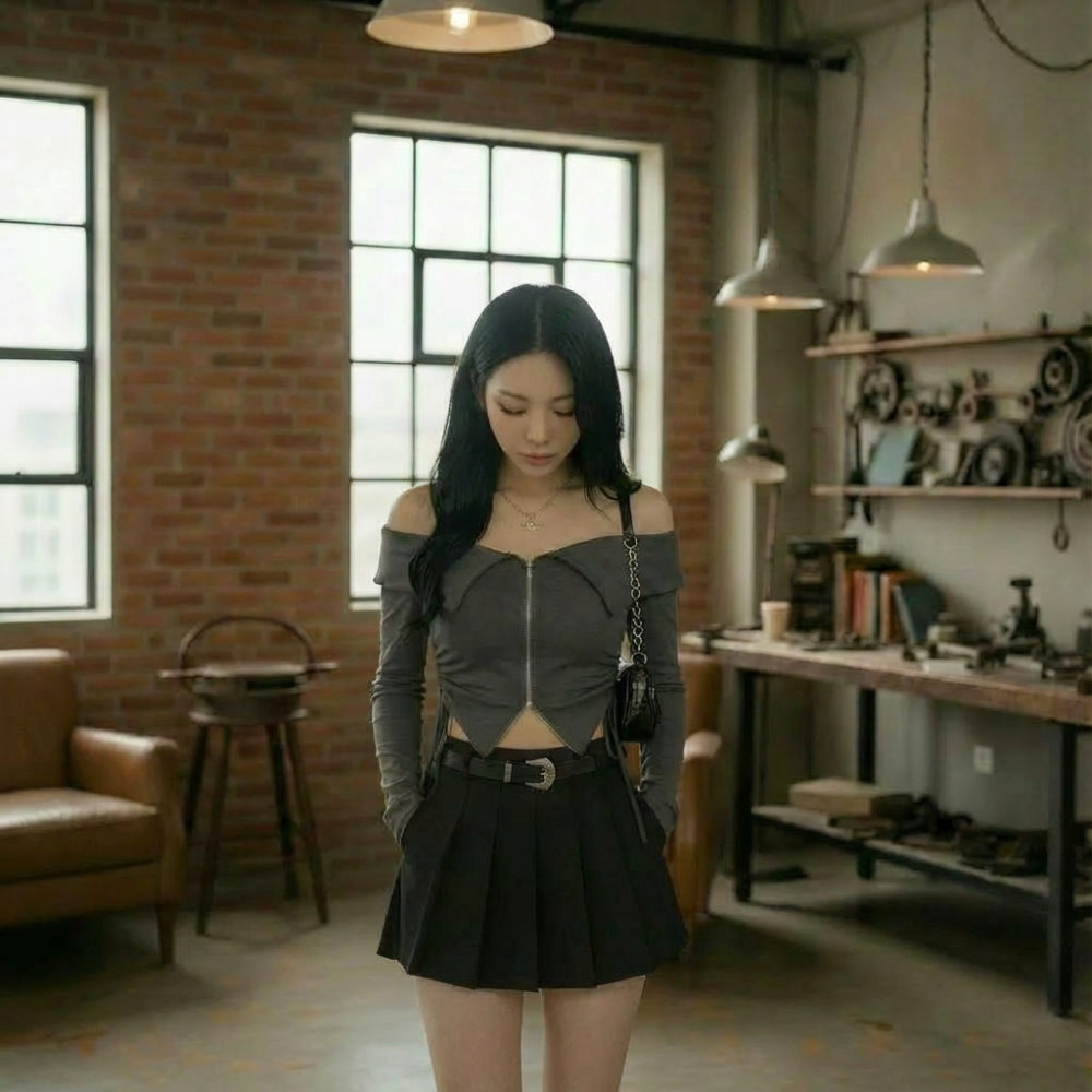 預購｜翻領抽繩上衣-細節圖3