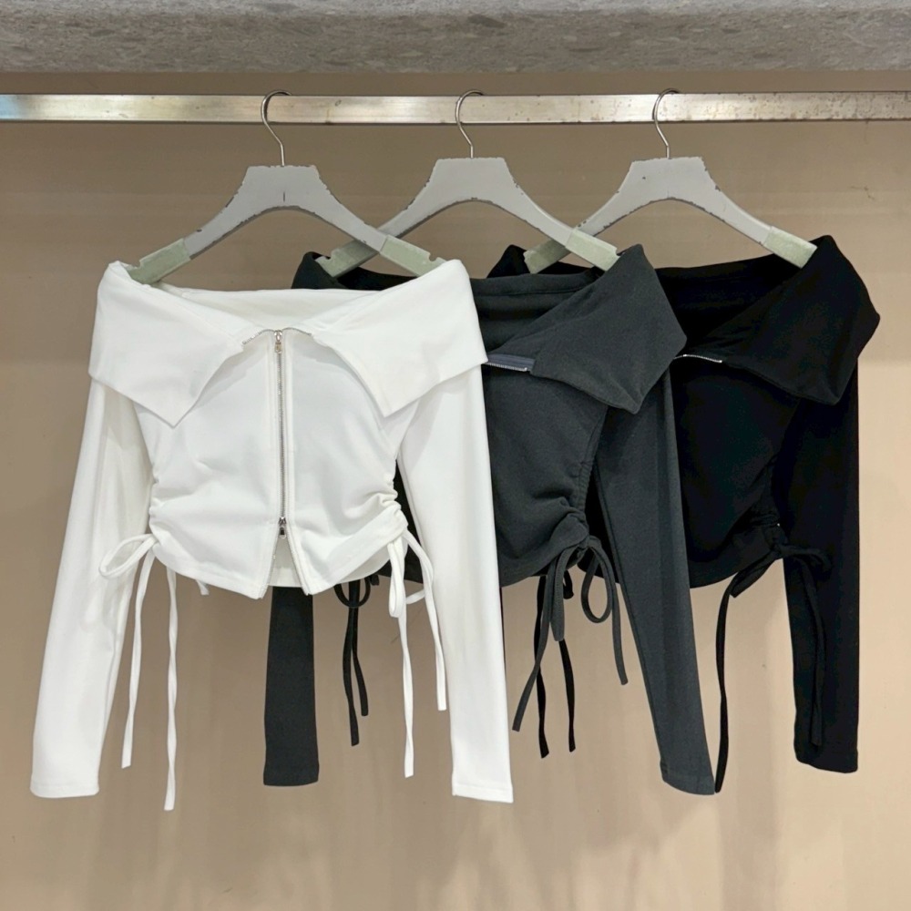 預購｜翻領抽繩上衣-細節圖4