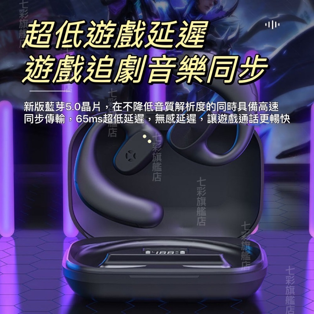 TWS藍芽耳機 真無線藍牙耳機 不入耳 氣傳導藍芽耳機 耳掛式 運動藍芽耳機 藍芽5.0 立體聲 超長續航 蘋果安卓通用-細節圖10