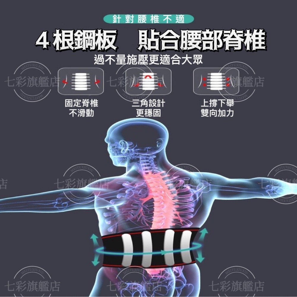 鋼板磁石護腰帶 磁石發熱護腰帶 超透氣工作護腰帶 暖宮護腰帶 保暖護腰帶 護腰 護腰帶 工作護腰-細節圖3
