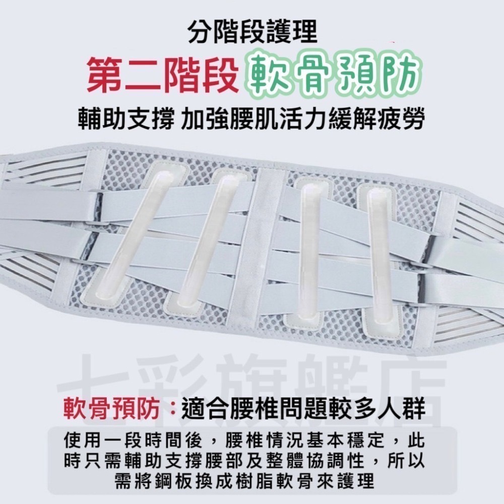 金屬板透氣護腰 護腰帶 鋼板護腰束腰帶 護腰帶 腰夾 護腰 護具-細節圖7