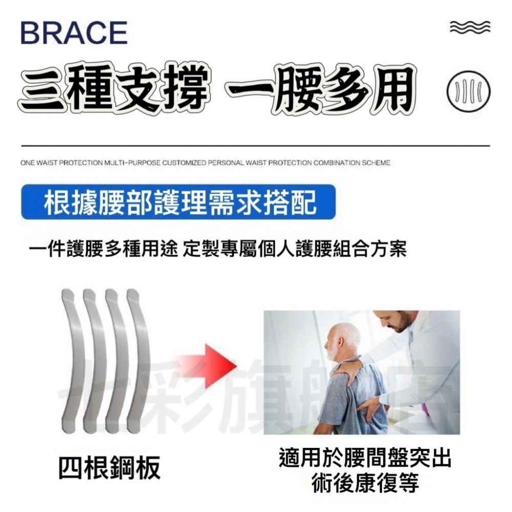 金屬板透氣護腰 護腰帶 鋼板護腰束腰帶 護腰帶 腰夾 護腰 護具-細節圖8