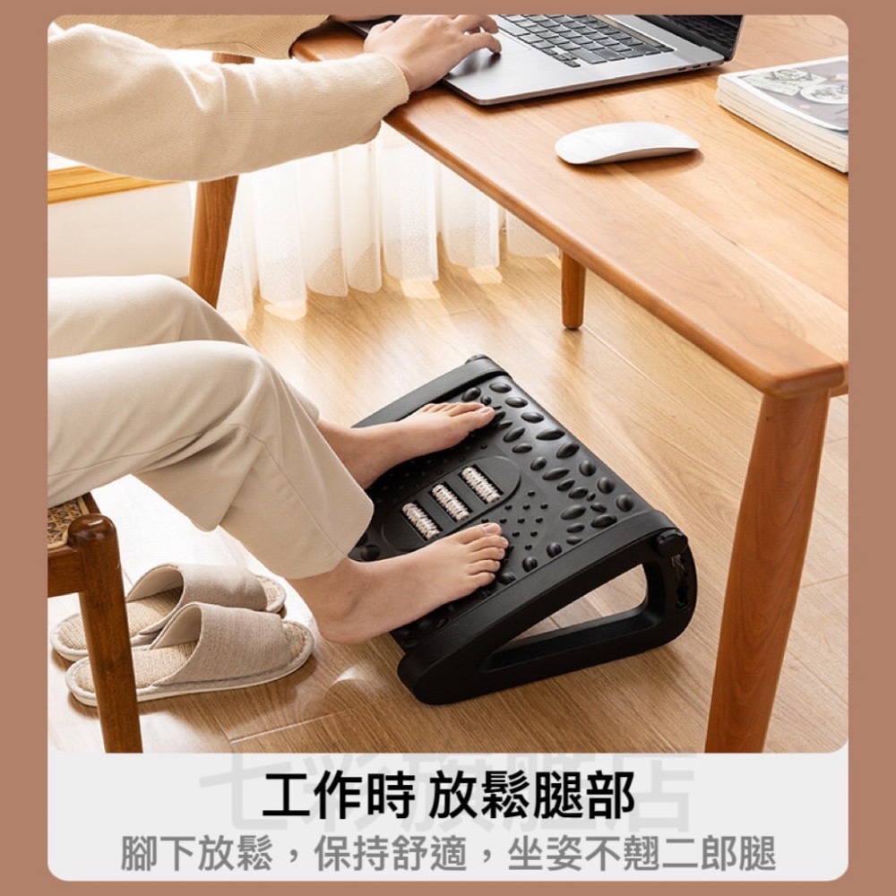 腳踏板 腳踏凳 擱腳凳 可調節高度 墊腳凳 人體工學腳踏板-細節圖9