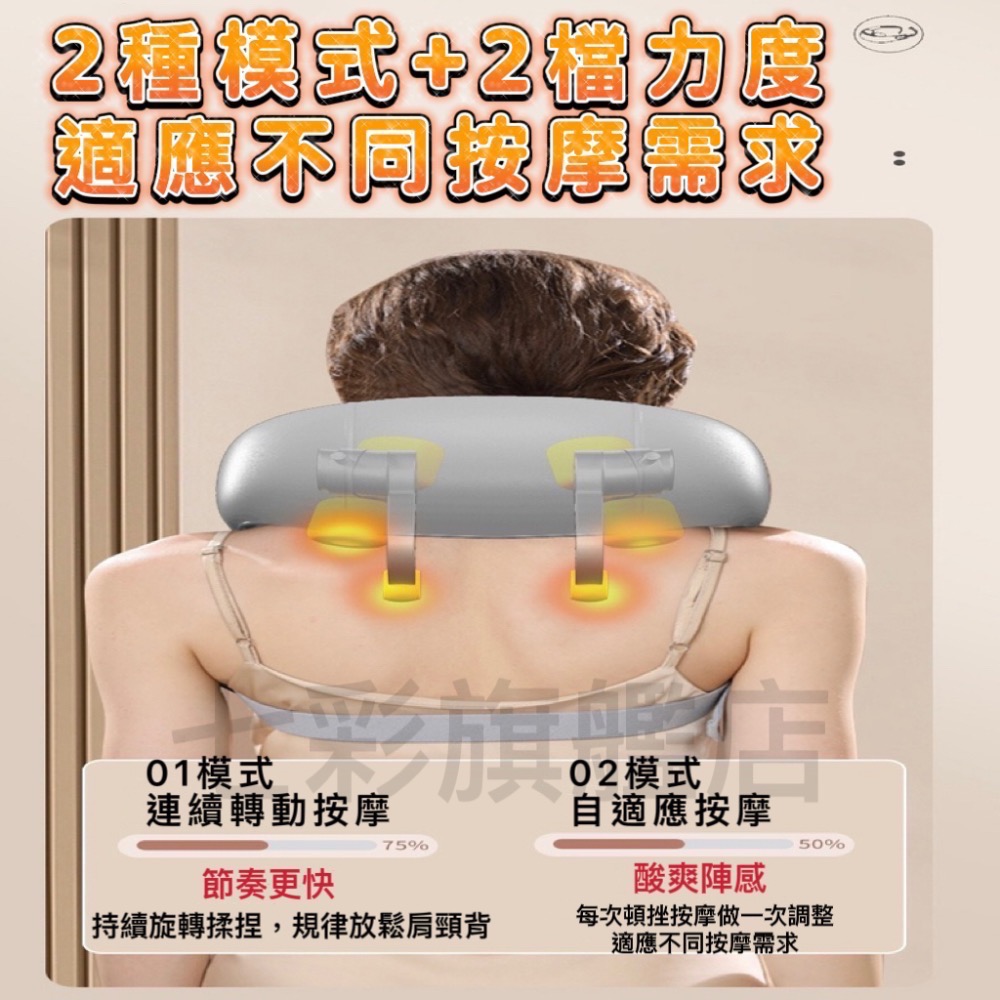 肩頸按摩器 頸椎按摩器 揉捏按摩斜方肌肩頸按摩儀 頸部按摩器按摩披肩腰部腿部按摩器 母親節送父母禮-細節圖2