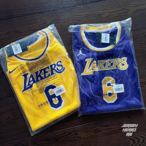 【球衣藏家】Lebron James LBJ Lakers 主場黃 飛人紫 青年版 NBA 球衣