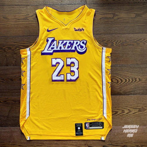 【球衣藏家】Lebron James LBJ City Edition 湖人 城市版 贊助標 球員版 NBA 球衣