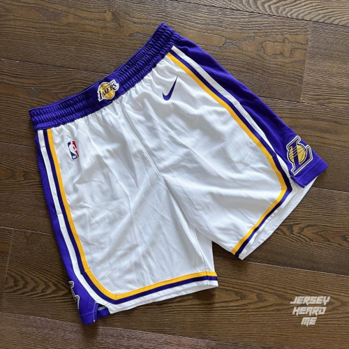 【球衣藏家】Lakers 23-24 Association Edition 湖人 海南白 球迷版 NBA 球褲