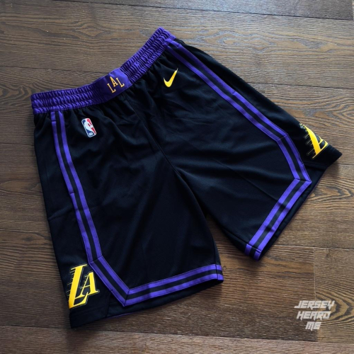 【球衣藏家】Lakers 23-24 City Edition 湖人 城市版 球迷版 NBA 球褲