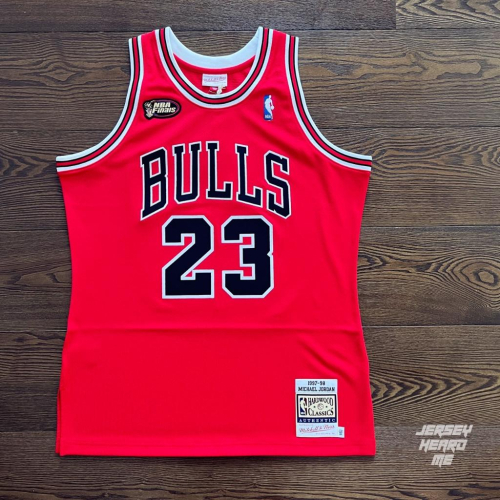 【球衣藏家】Michael Jordan 1998 冠軍戰 FINAL紅 MJ 喬丹 M&amp;N 復刻 球員版 NBA 球衣