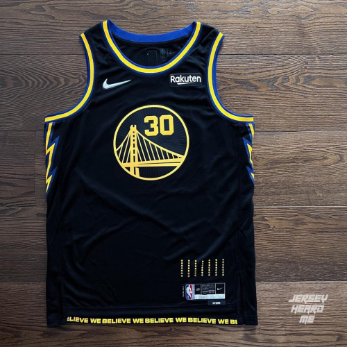 【球衣藏家】Stephen Curry GSW City 勇士 城市版 鑽石 75週年 球迷版 贊助標 NBA 球衣