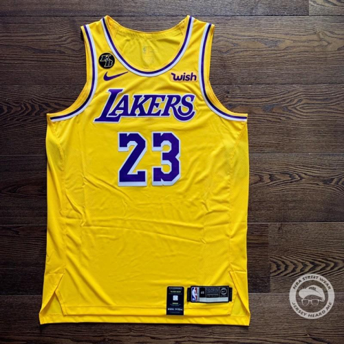 【球衣藏家】Lebron James LBJ 湖人黃 Icon Edition 贊助標 球員版 NBA 球衣