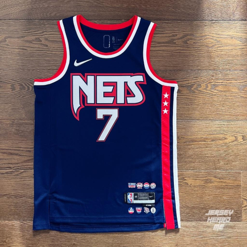 【球衣藏家】Kevin Durant KD Nets 籃網 鑽石 75周年 死神 球迷版 NBA 球衣