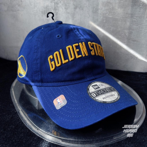 【球衣藏家】New Era Warriors 勇士 二客藍 可調式 老帽 NBA Dad Hat
