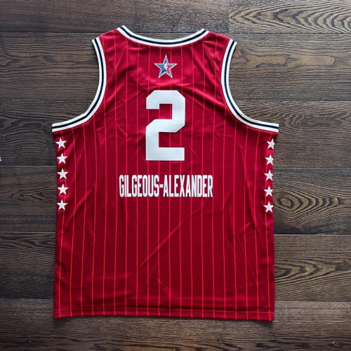 【球衣藏家】SGA 雷霆 Thunders ALLSTAR 2024 ASG 明星賽 正色紅 球迷版 NBA 球衣