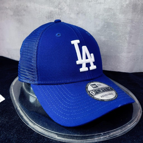 【球衣藏家】LA Dodgers 洛杉磯 道奇 寶藍 New Era 可調式 網帽 老帽 MLB Dad Hat