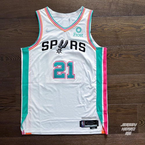 【球衣藏家】Tim Duncan Spurs City 馬刺 鑽石 城市版 贊助標 AU 球員版 NBA 球衣
