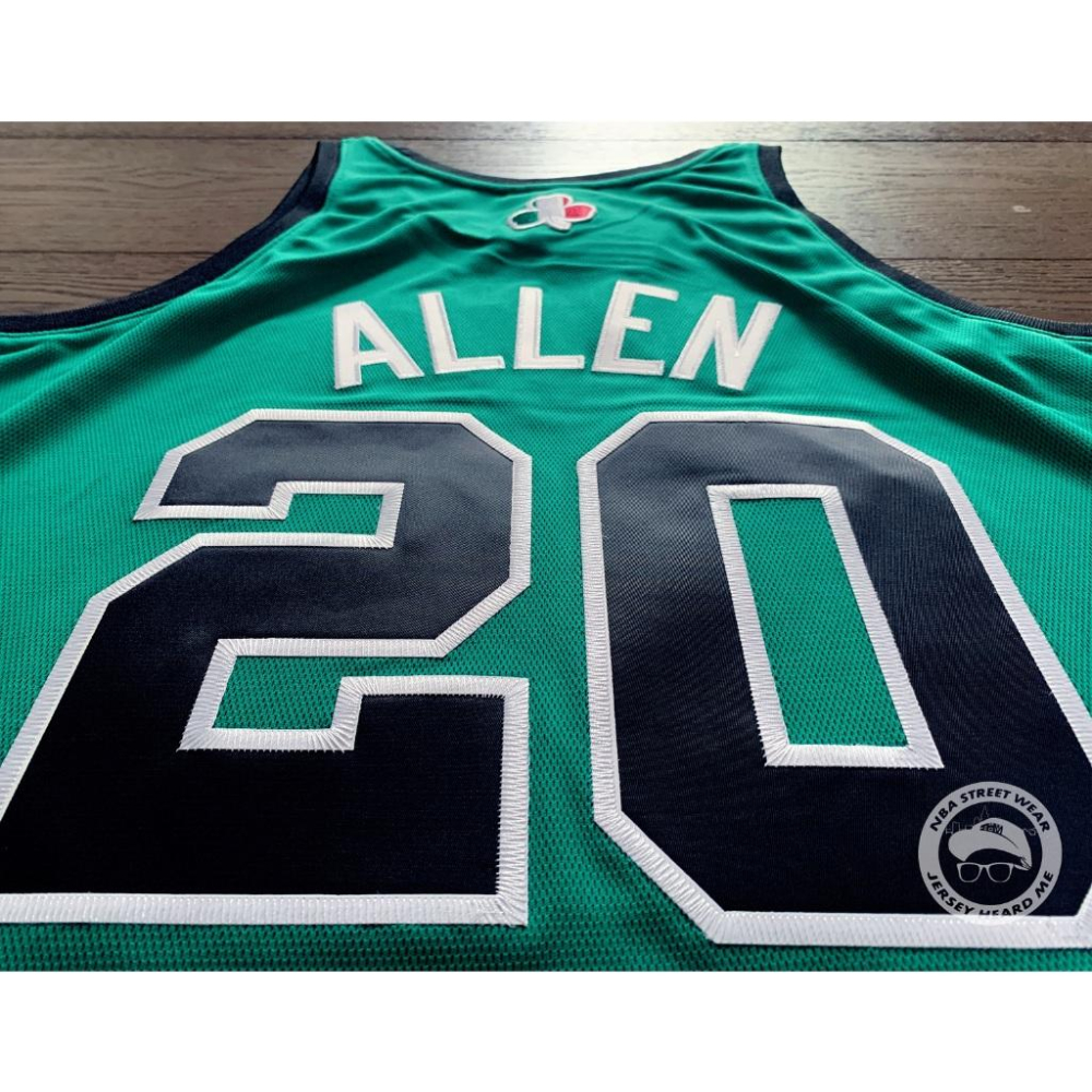 【球衣藏家】Allen 賽爾提克 義大利 2007 歐洲賽 M&N HWC Celtics AU 球員版 NBA 球衣-細節圖4